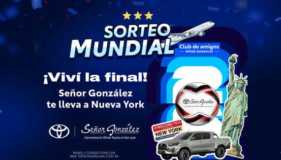 Señor González lanza el sorteo que hará latir más fuerte el corazón argentino: viaje a Nueva York pa